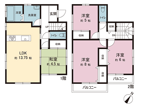 中古戸建 川口市北原台１丁目 埼玉高速鉄道東川口駅 3,499万円