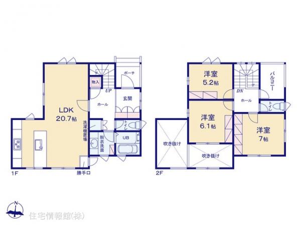 新築戸建 埼玉県春日部市藤塚 東武伊勢崎線一ノ割駅 3,680万円