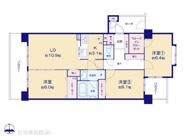 中古マンション 埼玉県草加市吉町３丁目6-46 東武伊勢崎線谷塚駅 2,498万円