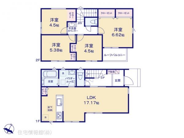 新築戸建 千葉県松戸市上本郷4554-1 千代田常磐線北松戸駅 4,490万円