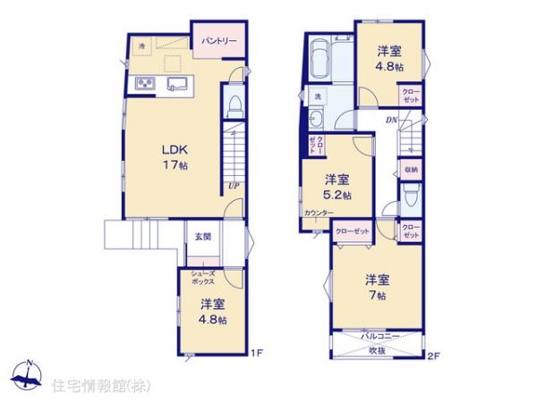 新築戸建 千葉県柏市西原１丁目28-1 東武野田線江戸川台駅 4,080万円