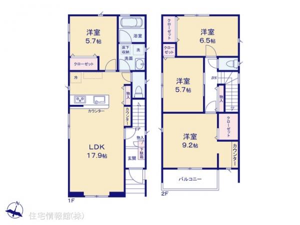 新築戸建 東京都北区赤羽西３丁目36-3 JR東北本線（宇都宮線）赤羽駅 9,480万円