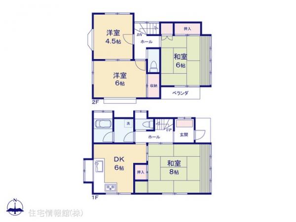 中古戸建 千葉県市川市下貝塚２丁目1-13 JR武蔵野線市川大野駅 890万円