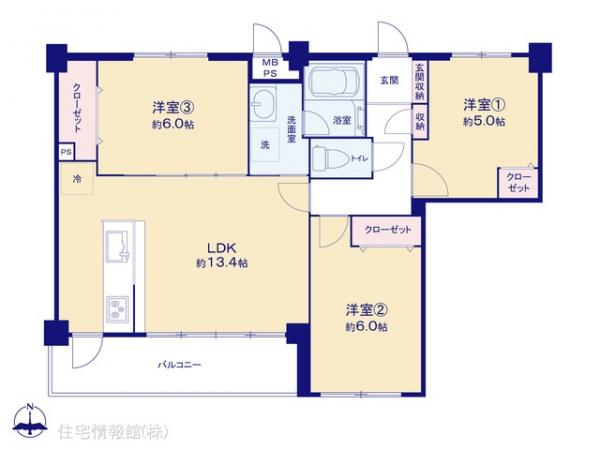 中古マンション 神奈川県海老名市大谷北１丁目5-7 小田急線海老名駅 2,999万円