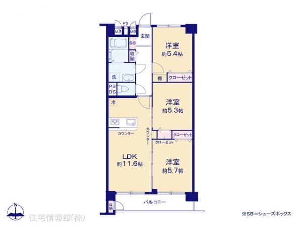 中古マンション 千葉県松戸市新松戸３丁目328 千代田常磐線新松戸駅 2,798万円