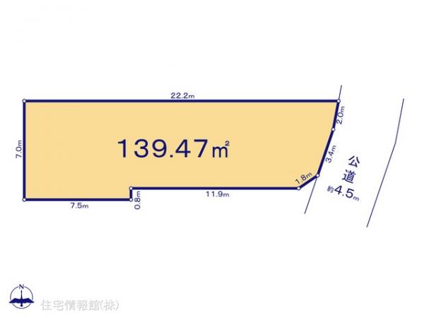 土地 千葉県市川市大野町３丁目231-1 JR武蔵野線市川大野駅 2,380万円