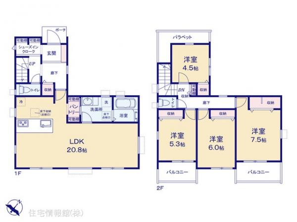 新築戸建 神奈川県横浜市都筑区荏田南４丁目20-11 東急田園都市線江田駅 1億580万円