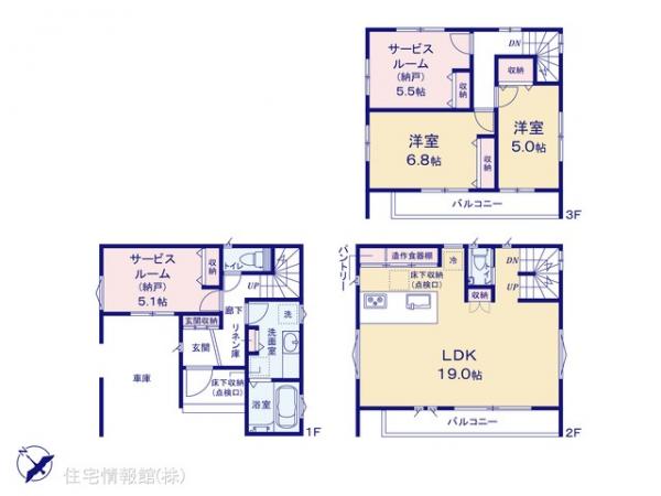 新築戸建 埼玉県富士見市鶴瀬西３丁目12-21 東武東上線鶴瀬駅 4,880万円