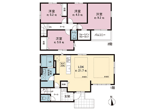 新築戸建 富士見市上沢２丁目 東武東上線ふじみ野駅 4,499万円