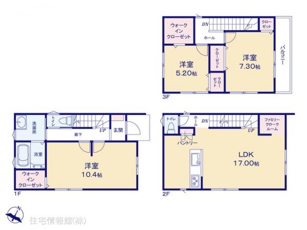 新築戸建 埼玉県川越市熊野町 東武東上線上福岡駅 3,390万円