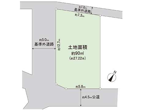 土地 東久留米市南沢１丁目 西武池袋線東久留米駅 2,980万円