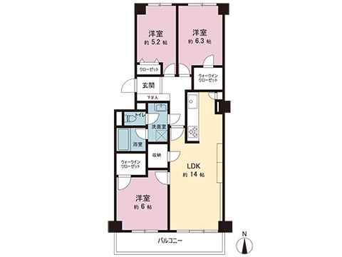 中古マンション 八王子市南大沢３丁目 京王相模原線南大沢駅 3,799万円