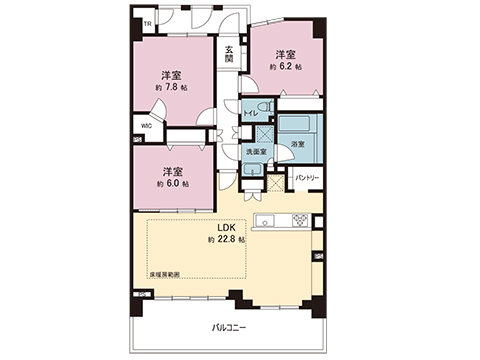 中古マンション 八王子市鑓水 京王相模原線多摩境駅 4,898万円