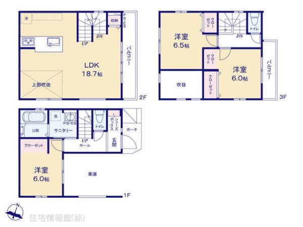 新築戸建 埼玉県さいたま市南区内谷２丁目11-6 JR武蔵野線武蔵浦和駅 3,799万円