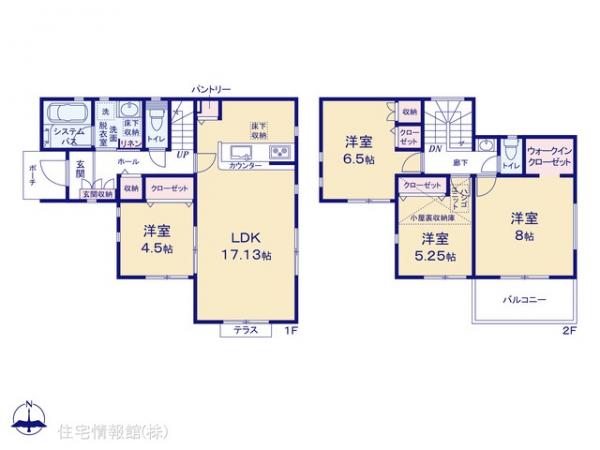 新築戸建 東京都小平市回田町106-6 JR中央線武蔵小金井駅 5,650万円