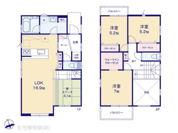 新築戸建 埼玉県川越市霞ケ関東５丁目5-17 東武東上線霞ケ関駅 4,680万円