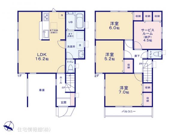 新築戸建 東京都江戸川区東小岩２丁目14-20 JR中央・総武線小岩駅 6,090万円
