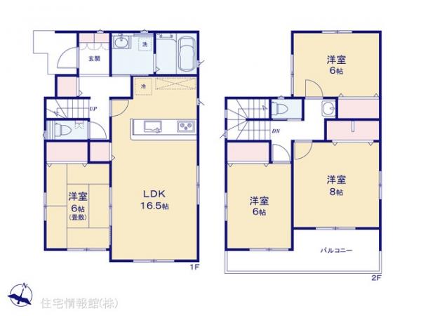 新築戸建 埼玉県上尾市向山５丁目5-1 JR高崎線上尾駅 3,640万円