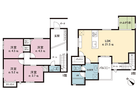 新築戸建 町田市玉川学園７丁目 小田急線玉川学園前駅 6,380万円