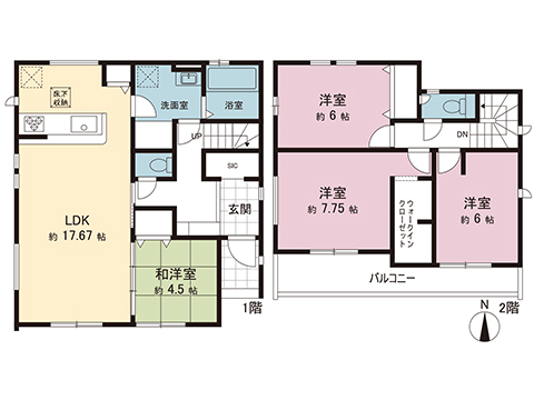 新築戸建 木更津市牛込 JR内房線袖ヶ浦駅 3,390万円