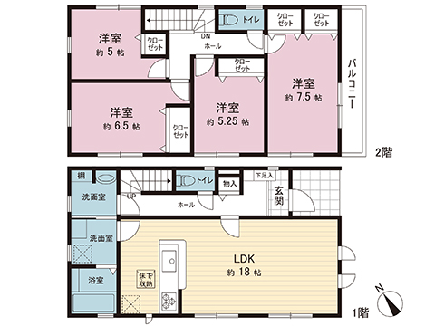 新築戸建 木更津市清見台東１丁目 JR久留里線祇園駅 3,290万円