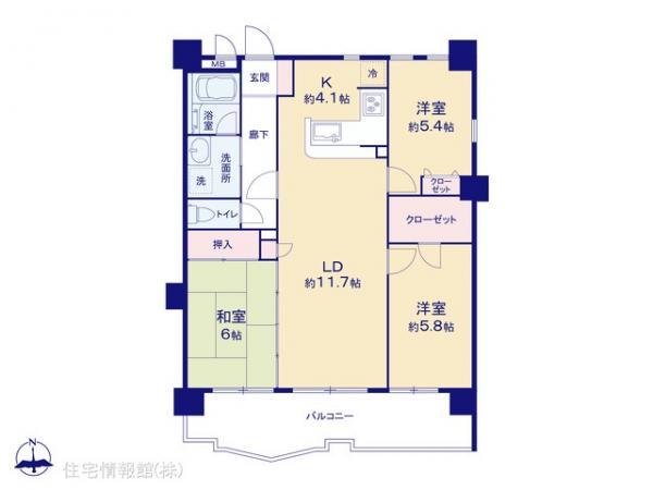中古マンション 神奈川県川崎市多摩区菅６丁目7-1 JR南武線矢野口駅 3,640万円