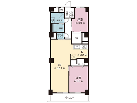 中古マンション 福生市武蔵野台２丁目 JR八高線（八王子〜高麗川）東福生駅 1,580万円