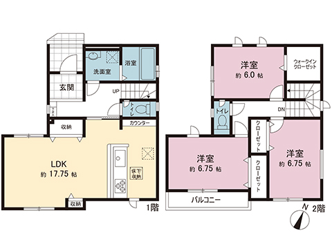 新築戸建 神奈川県綾瀬市落合南３丁目 小田急江ノ島線長後駅 3,490万円