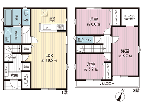 中古戸建 さいたま市北区吉野町２丁目 埼玉新都市交通伊奈線原市駅 3,180万円