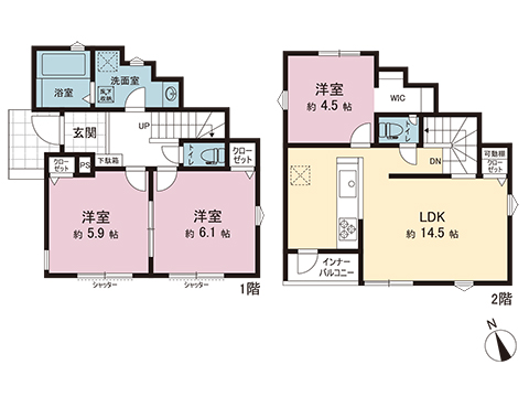 新築戸建 綾瀬市寺尾本町３丁目 相鉄本線さがみ野駅 3,380万円