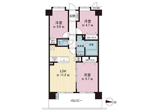 中古マンション 綾瀬市小園 相鉄本線かしわ台駅 2,590万円