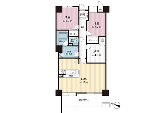 中古マンション 茅ヶ崎市今宿 JR東海道本線(東京〜熱海)平塚駅 2,450万円