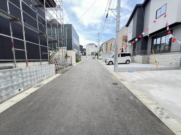 柏市高田6期 前面道路含む現地写真