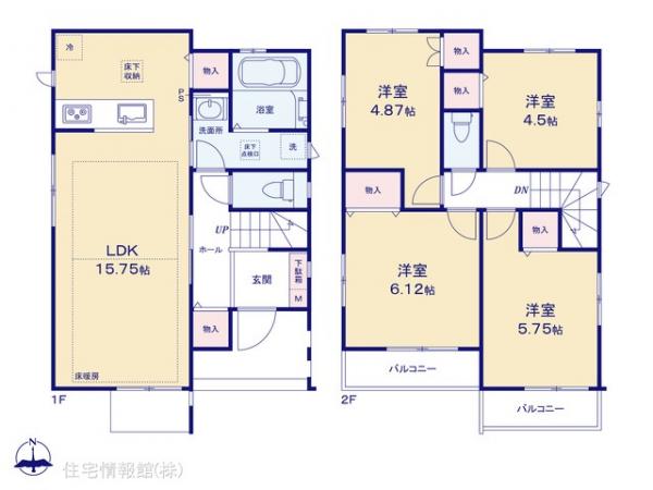 新築戸建 東京都江戸川区一之江７丁目26-12 都営新宿線一之江駅 7,690万円