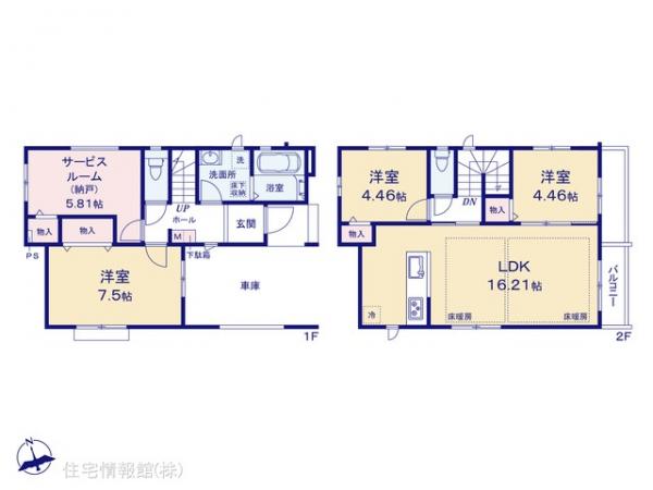 新築戸建 東京都江戸川区一之江７丁目26-12 都営新宿線一之江駅 8,190万円