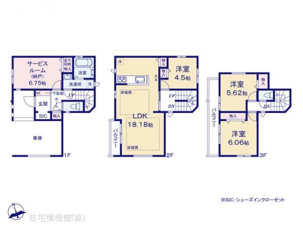 新築戸建 東京都江戸川区一之江７丁目26-12 都営新宿線一之江駅 7,990万円
