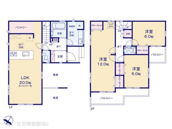 新築戸建 埼玉県川越市藤原町 東武東上線新河岸駅 4,890万円