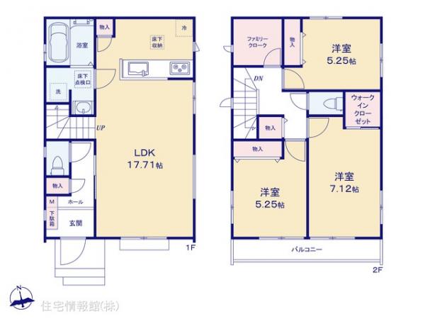 新築戸建 千葉県市川市原木３丁目5-17 東西線原木中山駅 6,090万円