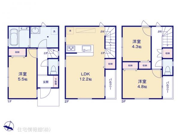 新築戸建 東京都足立区本木東町29 東武伊勢崎線西新井駅 3,280万円