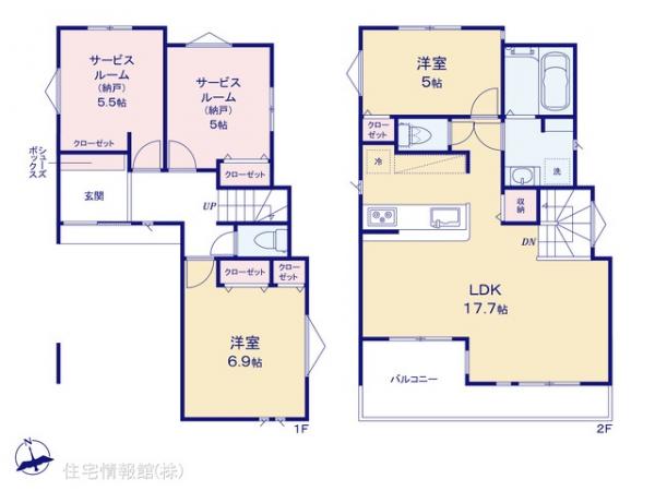 新築戸建 埼玉県戸田市下戸田２丁目7-3 JR埼京線戸田公園駅 6,270万円