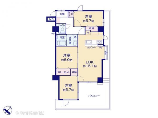 中古マンション 千葉県松戸市胡録台244 JR常磐線（上野〜取手）松戸駅 2,490万円