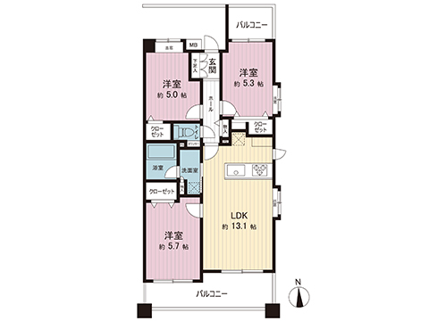 中古マンション 小平市花小金井３丁目 西武新宿線花小金井駅 4,498万円