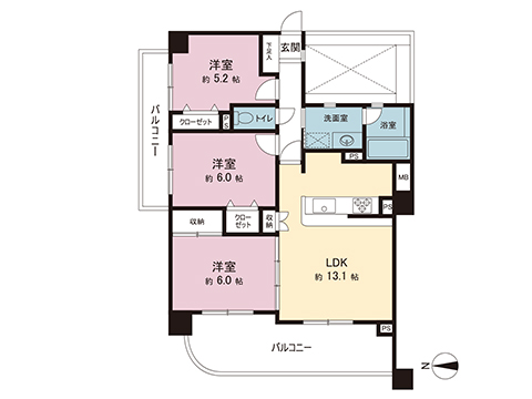 中古マンション 東京都東久留米市前沢５丁目 西武新宿線花小金井駅 3,290万円