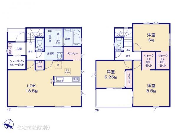 新築戸建 埼玉県春日部市粕壁東６丁目 東武野田線藤の牛島駅 3,399万円