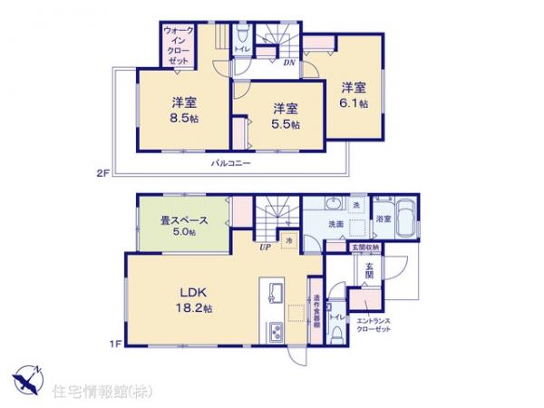 新築戸建 埼玉県川越市岸町２丁目34-8 東武東上線川越駅 5,480万円