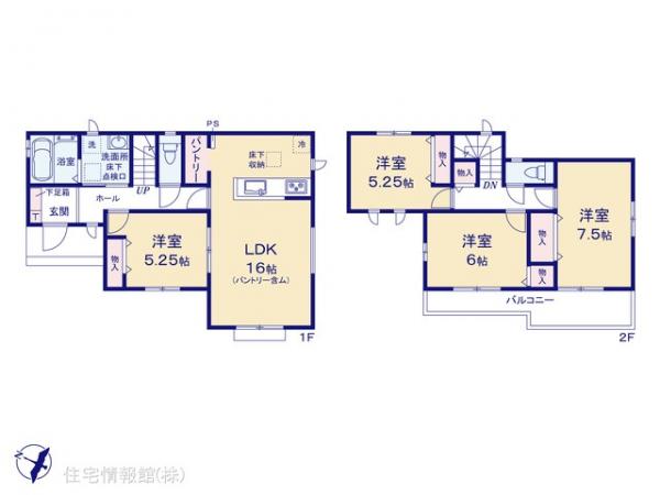 新築戸建 埼玉県北足立郡伊奈町大字小室7582-1 埼玉新都市交通伊奈線志久駅 2,990万円