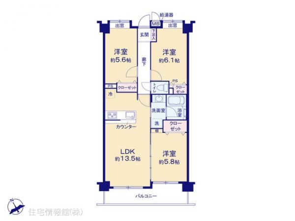 中古マンション 千葉県船橋市葛飾町２丁目421 JR中央・総武線西船橋駅 5,499万円