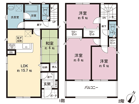 新築戸建 川越市大字寺尾 東武東上線新河岸駅 3,480万円