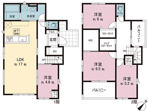 新築戸建 宇都宮市鶴田町 JR日光線鶴田駅 3,498万円
