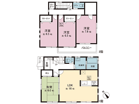 中古戸建 清瀬市下宿２丁目 JR武蔵野線新座駅 2,790万円